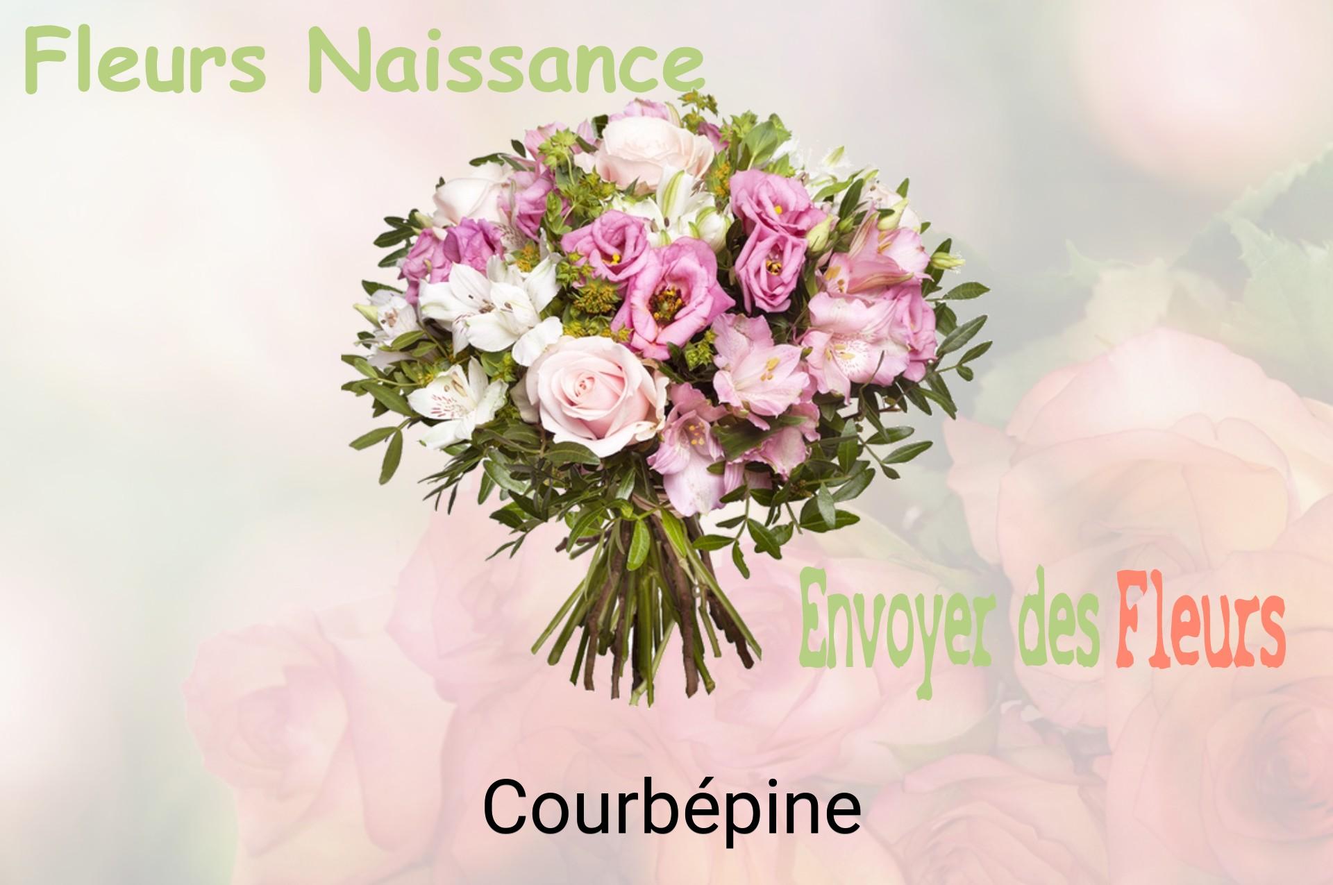 Bouquet de fleurs de naissance livré à Courbépine